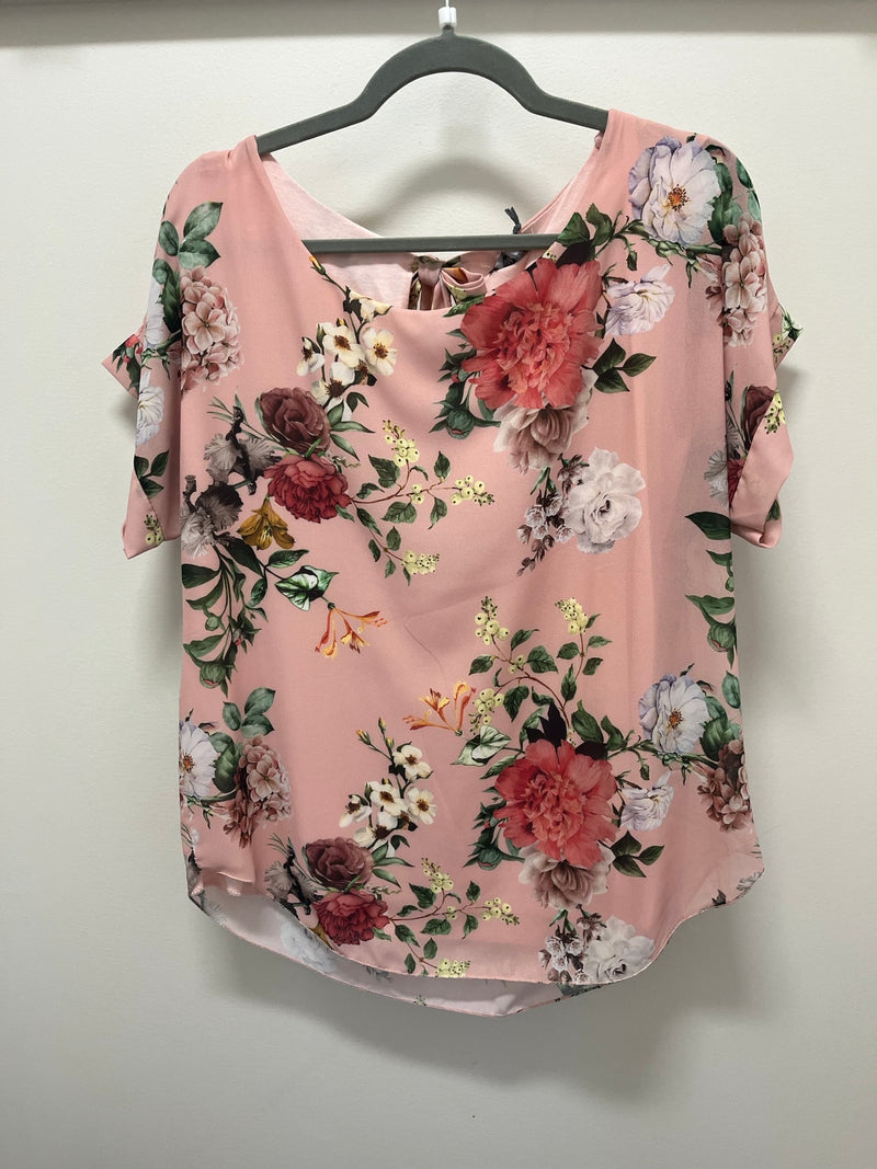 WOMENS S/S TOP - PINK