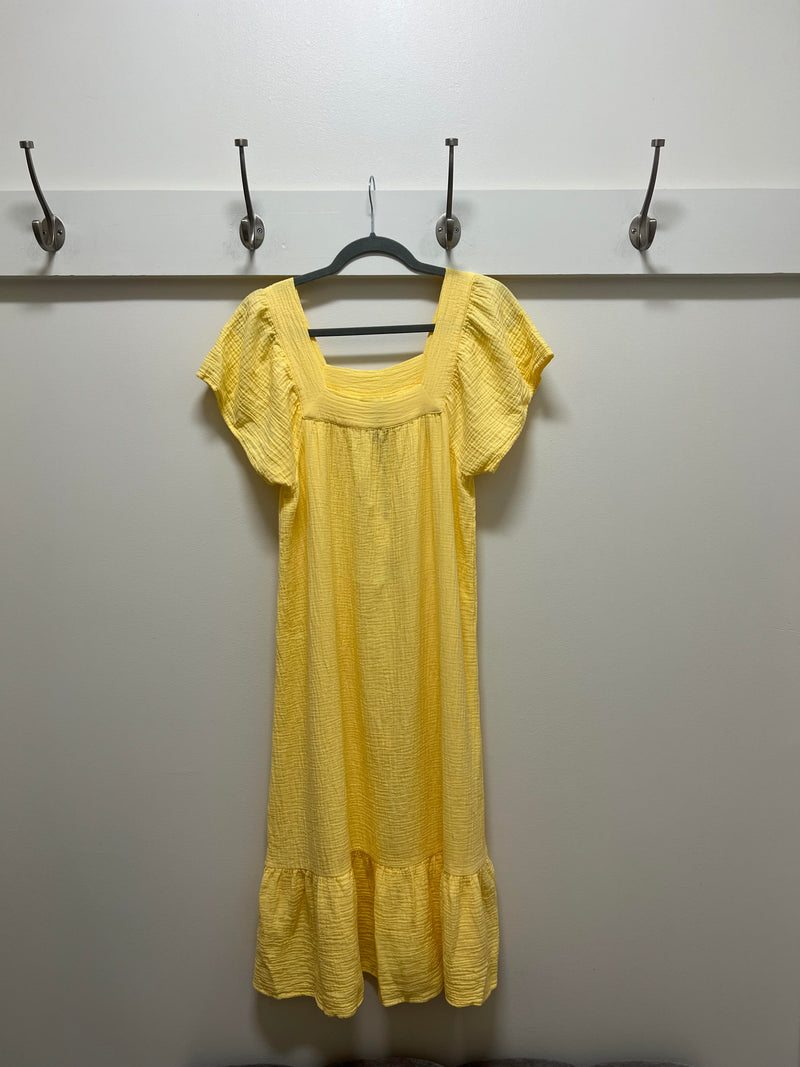 Dandelion Square Neck S/S Midi Dress