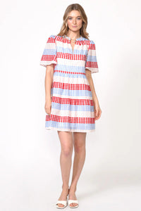 Shelly Colorblock Lace Dress