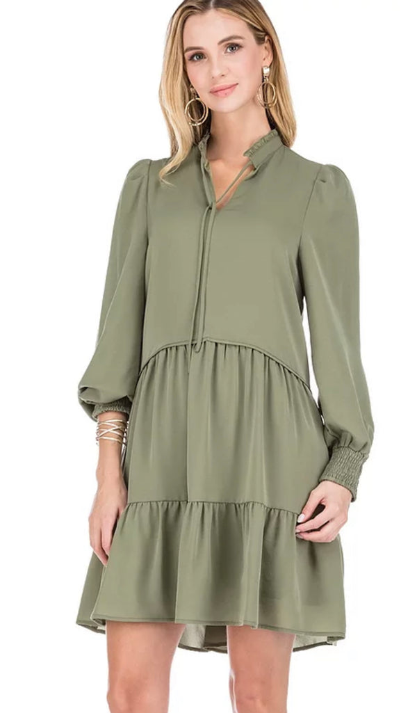 Tier Dress - Loden