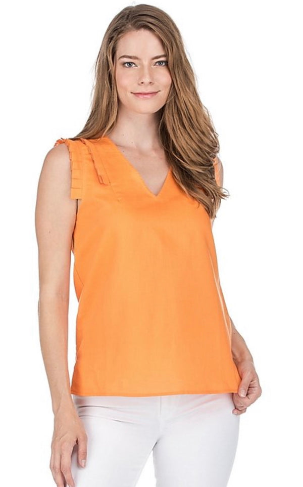 Pleated Top ORANGE