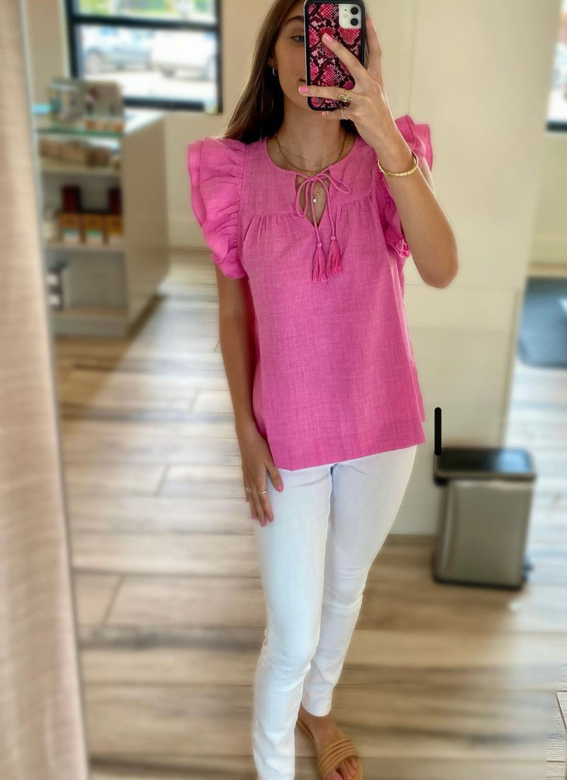 Pink Ruffles Top