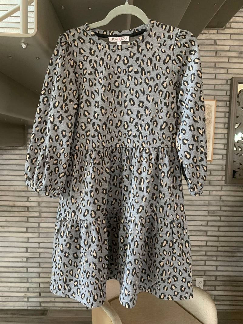 Cupcake Dress - Gray Leopard