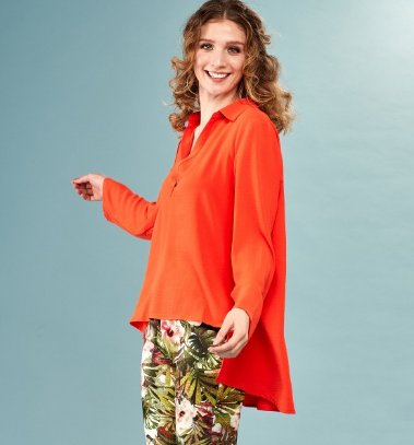 Novelty Blouse - Carrot