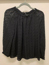 Load image into Gallery viewer, BLACK CINCHED NECK TOP

