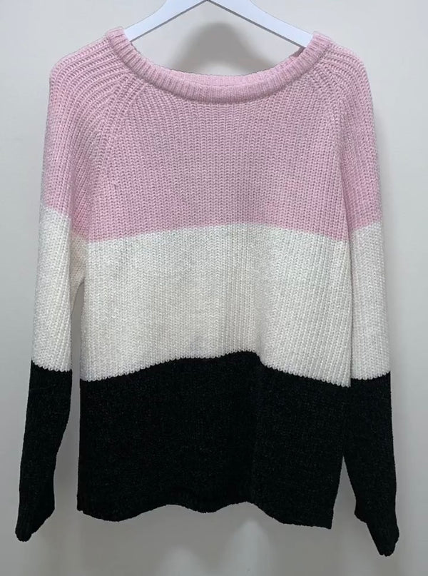 Pink Cream Combo Sweater