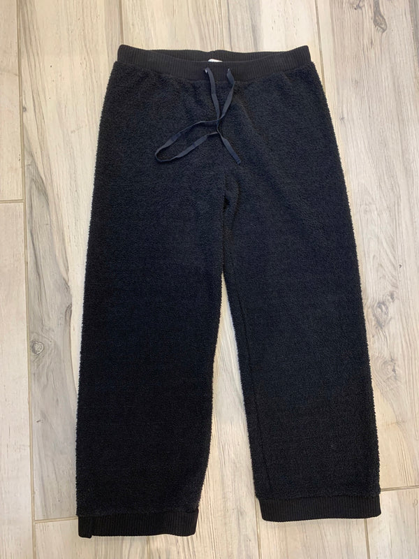 CROPPED LOUNGE PANT - BLACK