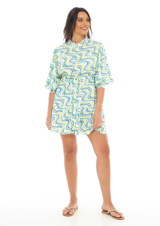 dream waves miami dress - indigo