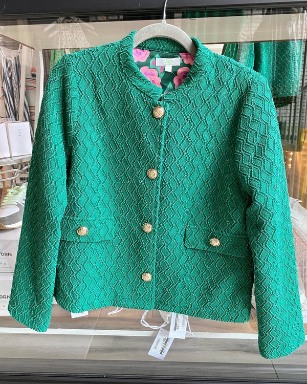 Green Call Crop Jacket