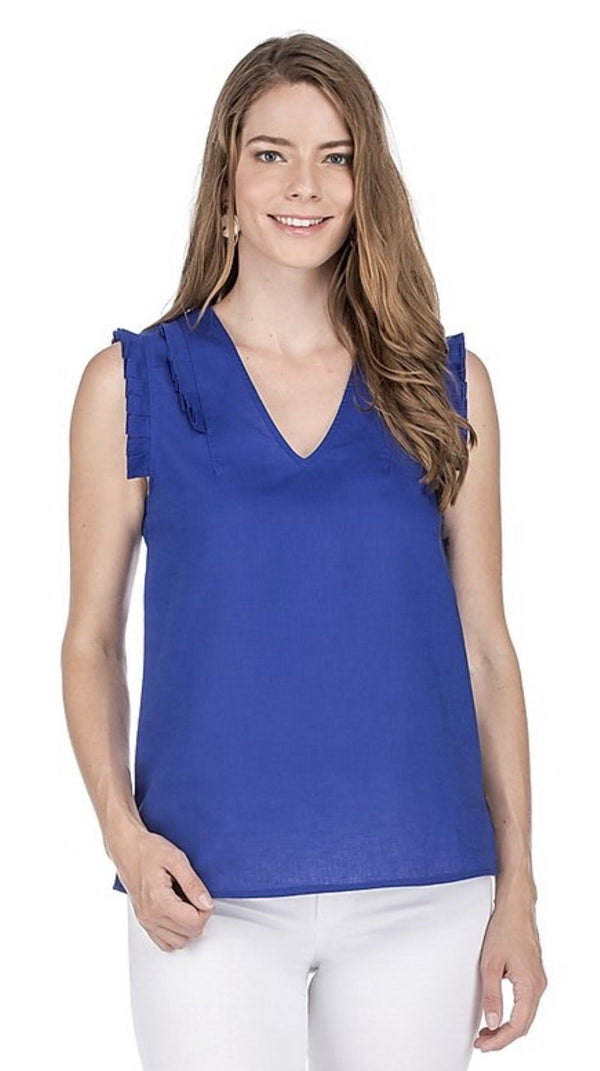 PLEATED TOP ROYAL BLUE