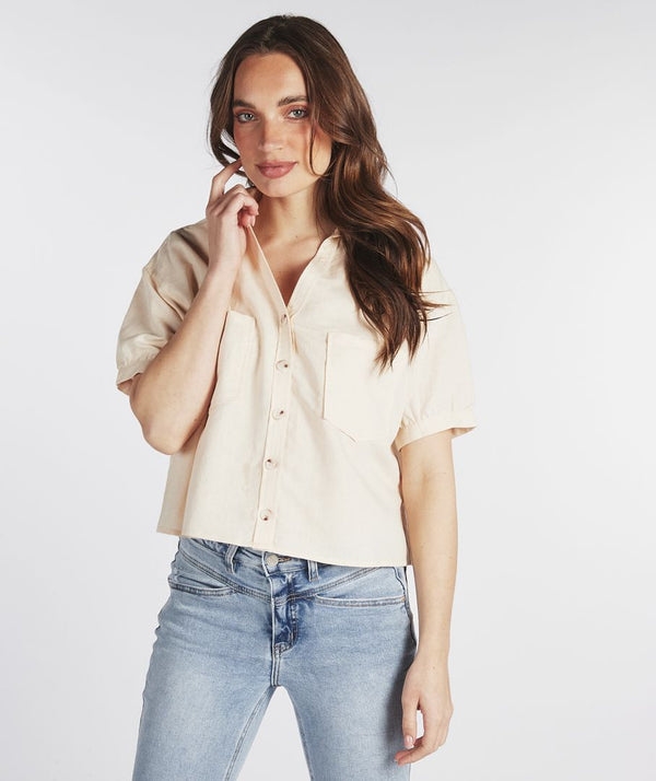 Linen Blouse - Natural