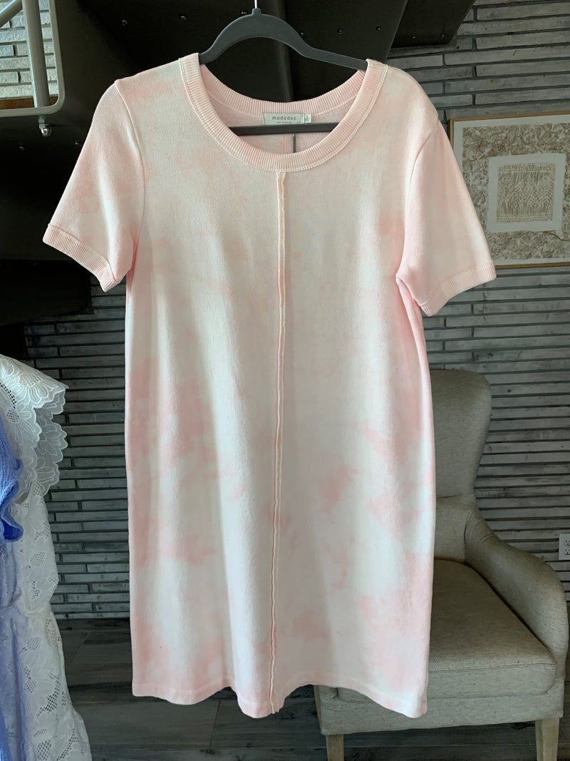 Tie-Dye T-shirt dress - Sweet tart