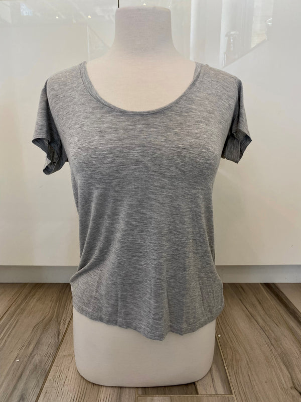 Rayon Jersey Heather Grey Tee