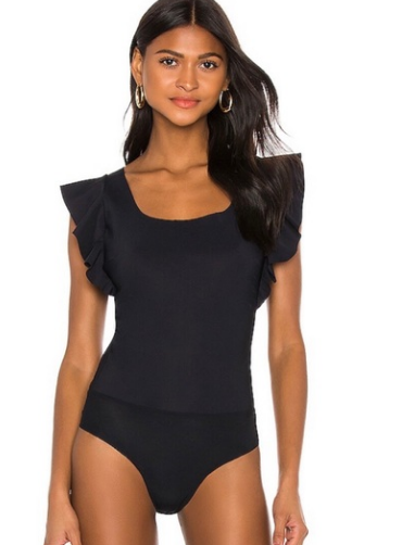 Ruffle Bonded Bodysuit