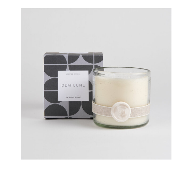 Demilune 2-Wick Candle - Sandalwood