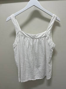 FLORA TANK ORGANIC SLUB - white